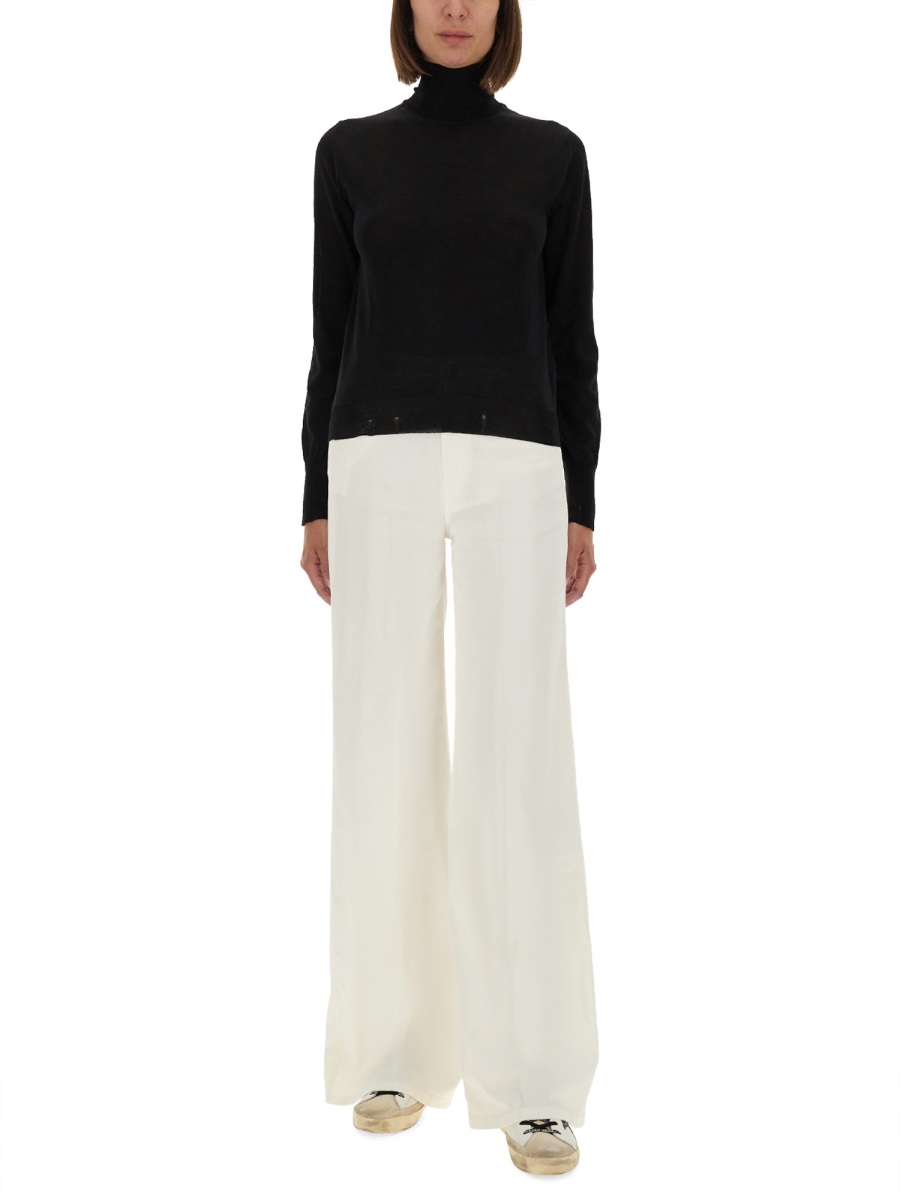 Golden Goose WORN EFFECT WOOL SWEATER Zwart