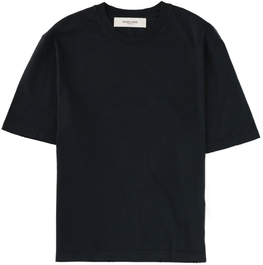 Golden Goose T-SHIRT WITH LOGO Zwart