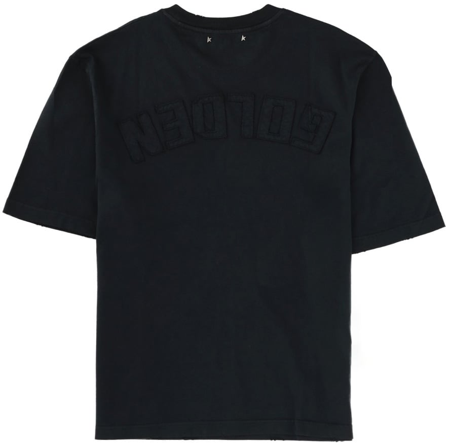 Golden Goose T-SHIRT WITH LOGO Zwart