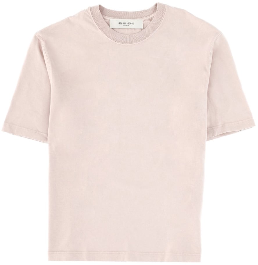 Golden Goose T-SHIRT WITH LOGO Roze