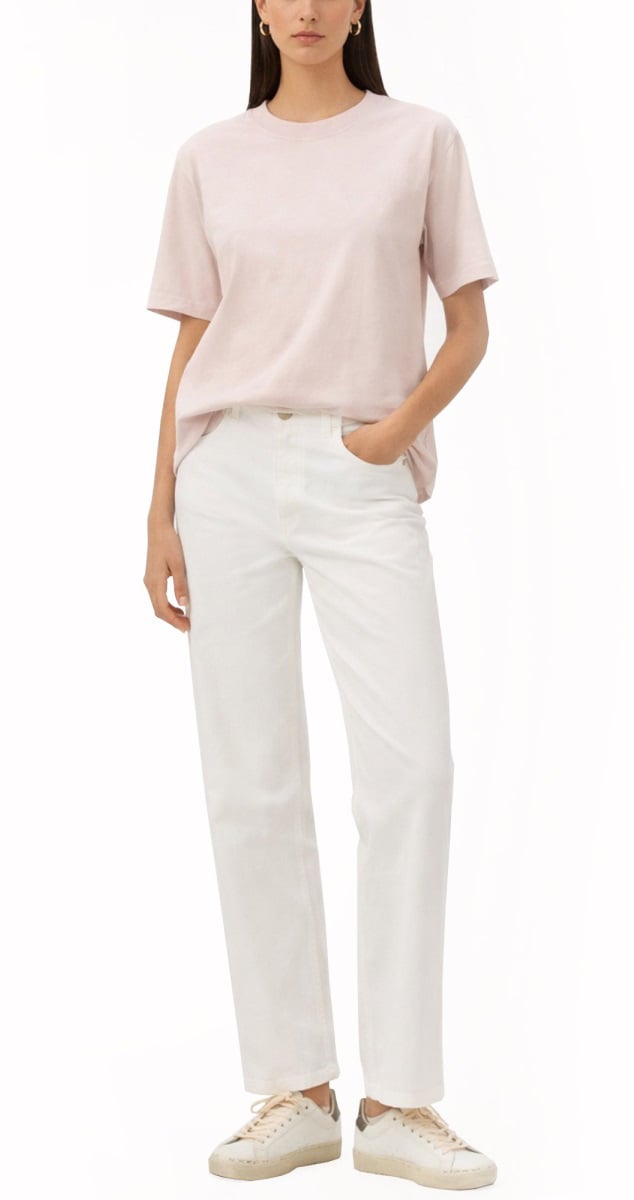 Golden Goose T-SHIRT WITH LOGO Roze