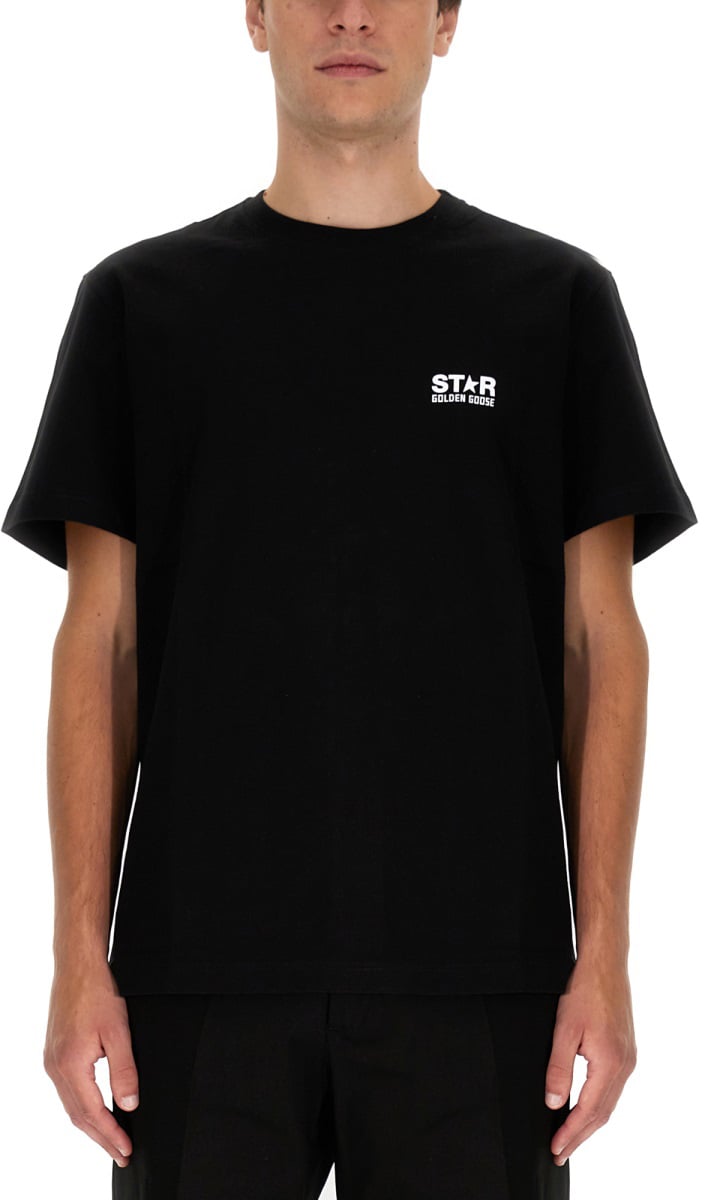 Golden Goose LOGO PRINT T-SHIRT Zwart