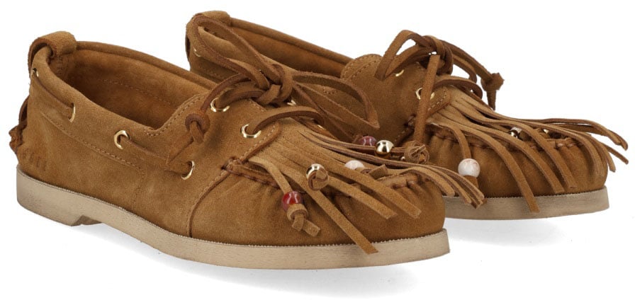 Golden Goose MOCCASIN "CRUISE" WITH BANGS Beige