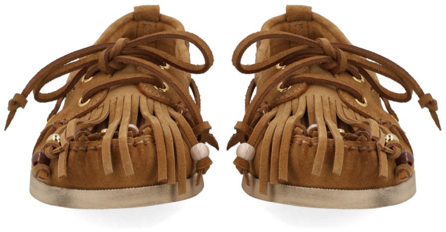 Golden Goose MOCCASIN "CRUISE" WITH BANGS Beige