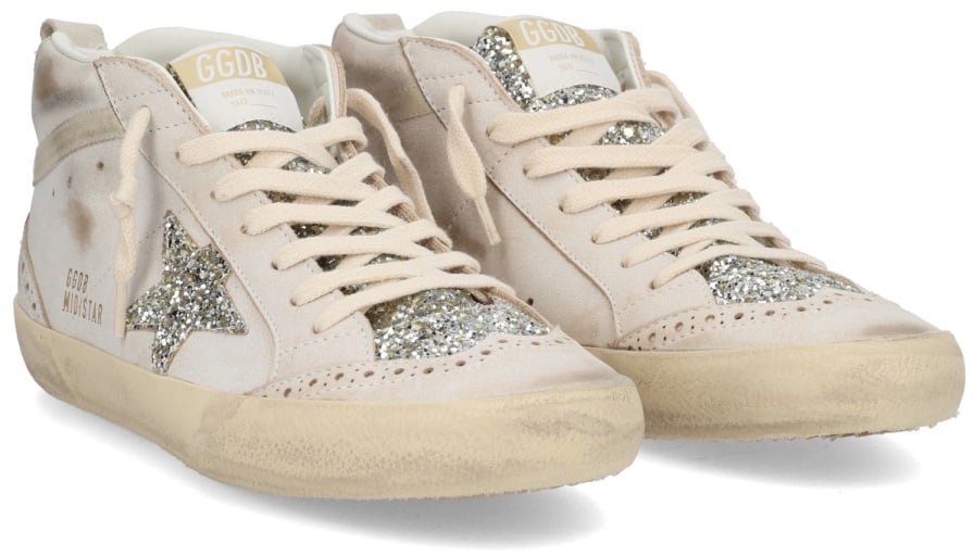 Golden Goose "MID STAR" SNEAKER Wit
