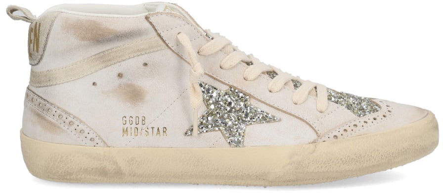 Golden Goose "MID STAR" SNEAKER Wit