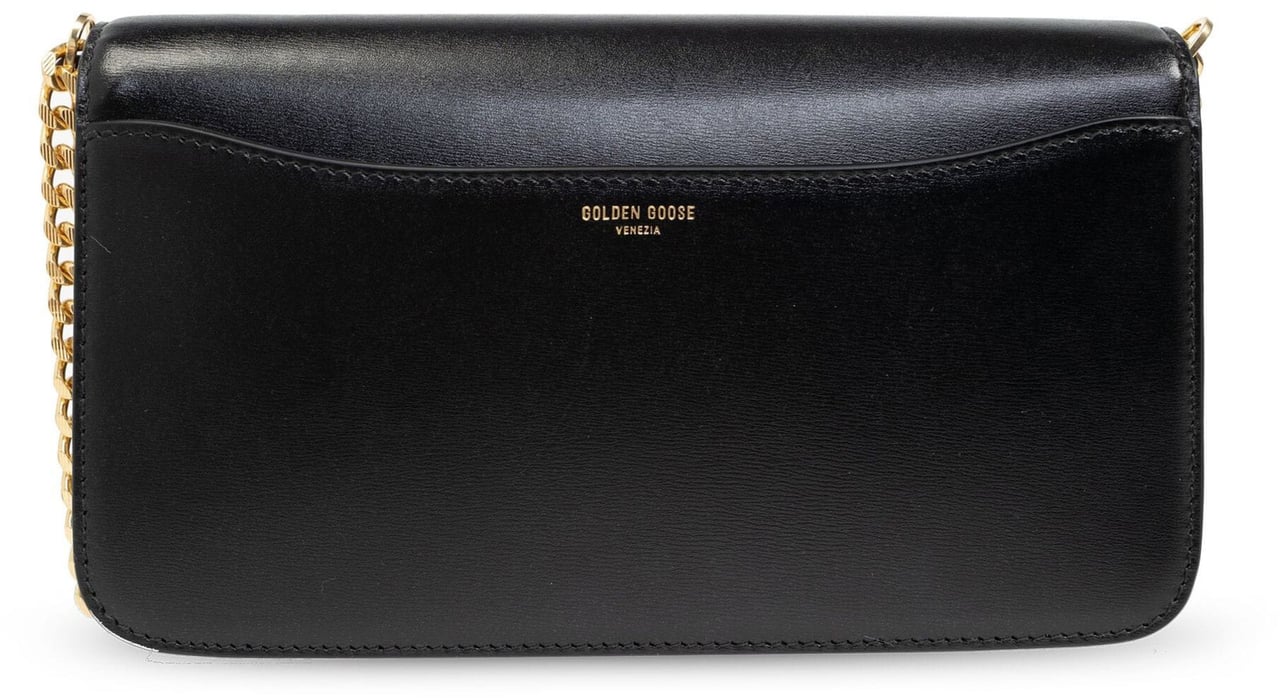 Golden Goose Gioia Bag Black Palmellato Leather Bag Zwart