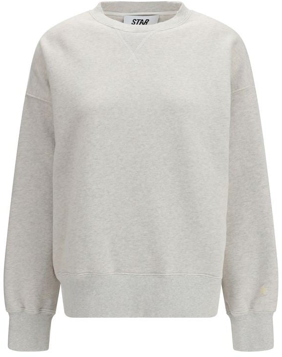 Golden Goose Gray Cotton Sweatshirt Grijs