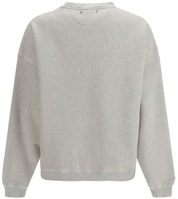 Golden Goose Golden Goose Gray Cotton Sweatshirt Grijs