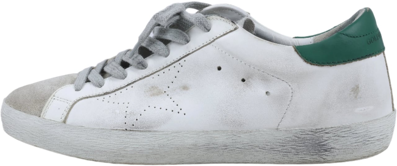 Golden Goose GOLDEN GOOSE Leather Sneakers in White SUPERSTAR, Size 40 EU Beige