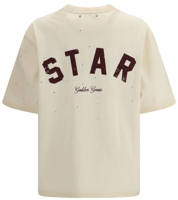 Golden Goose Golden Goose Beige Cotton T-Shirt Beige