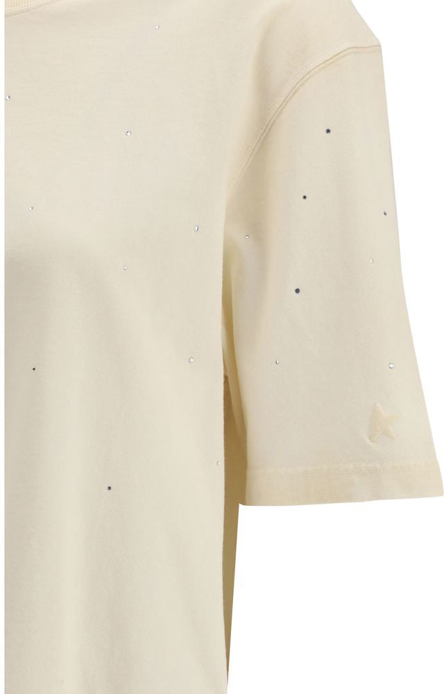 Golden Goose Golden Goose Beige Cotton T-Shirt Beige