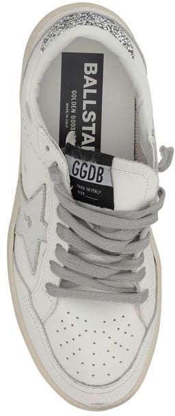 Golden Goose Silver Calf Leather Bos Taurus Low Top Sneakers Zilver