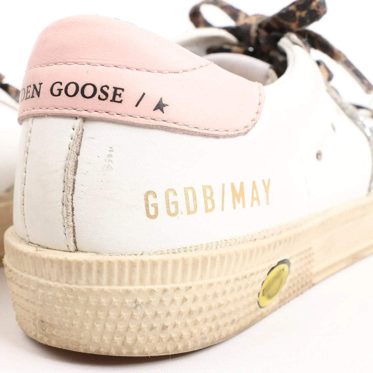 Golden Goose Glitter Star Kids Sneakers in White x Pink, Size 28 EU Divers