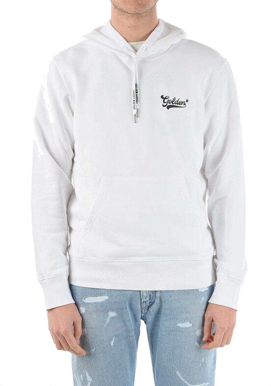 Golden Goose Journey Hoodie Sweatshirt Wit