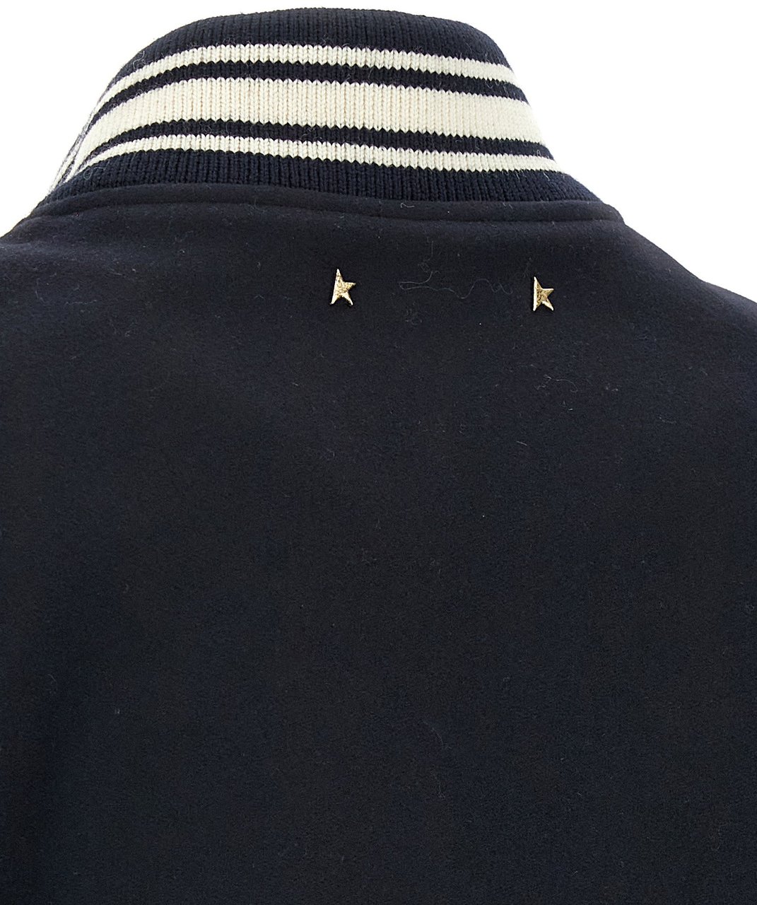 Golden Goose Blue Virgin Wool Bomber Blauw