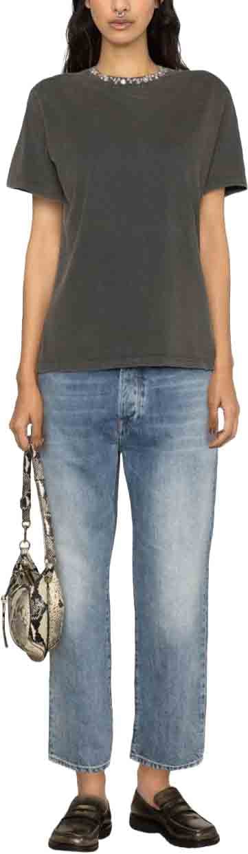 Golden Goose T-Shirts And Polos Dark Grey Donkergrijs