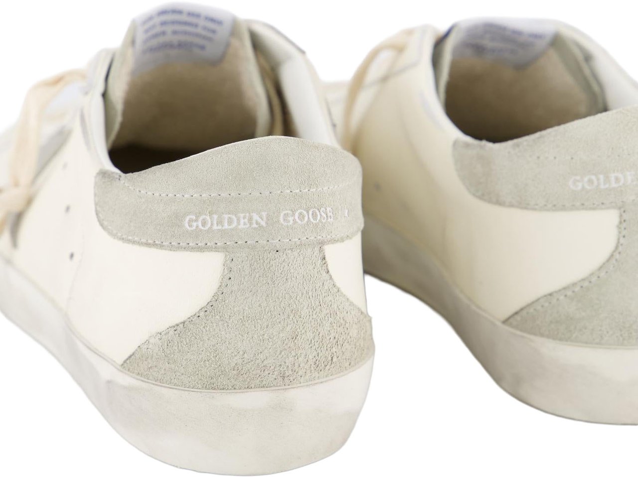 Golden Goose Heren Super-Star Sneaker Wit/Grijs Wit