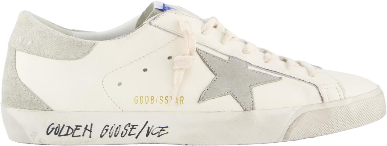 Golden Goose Heren Super-Star Sneaker Wit/Grijs Wit