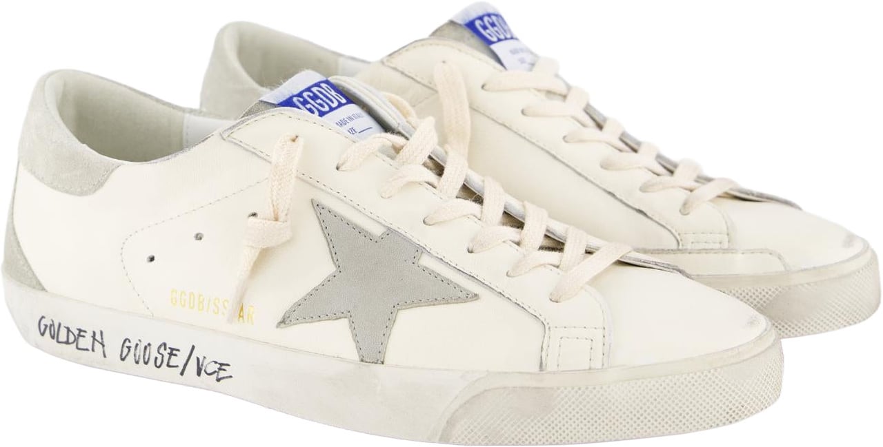 Golden Goose Heren Super-Star Sneaker Wit/Grijs Wit