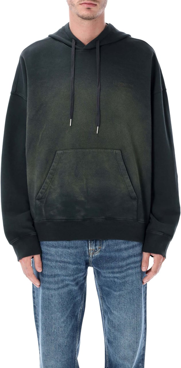 Golden Goose Hoodie Bleached Wash Bleached Washed Black Donkergrijs