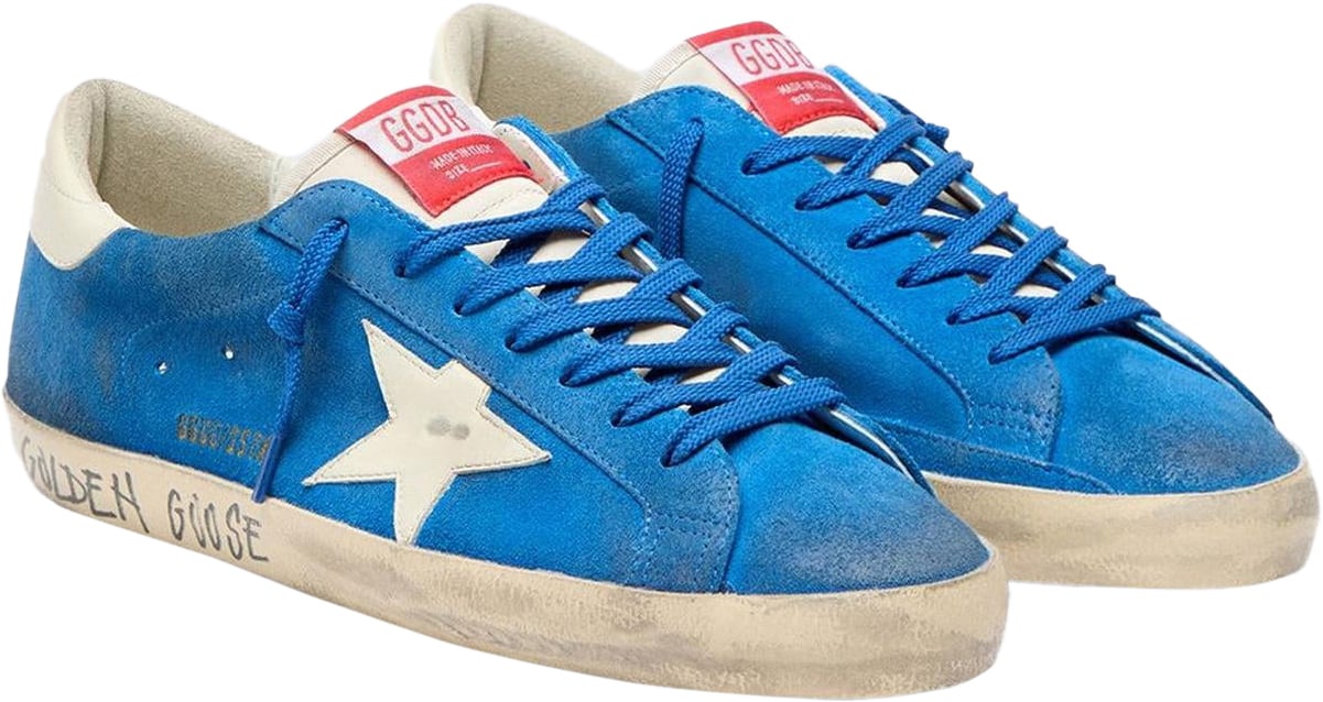 Golden Goose Heren Super Star Nappa Blauw