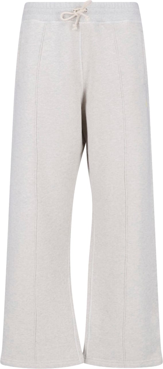 Golden Goose Cropped Wide-Leg Trousers with Drawstring Waistband Wit