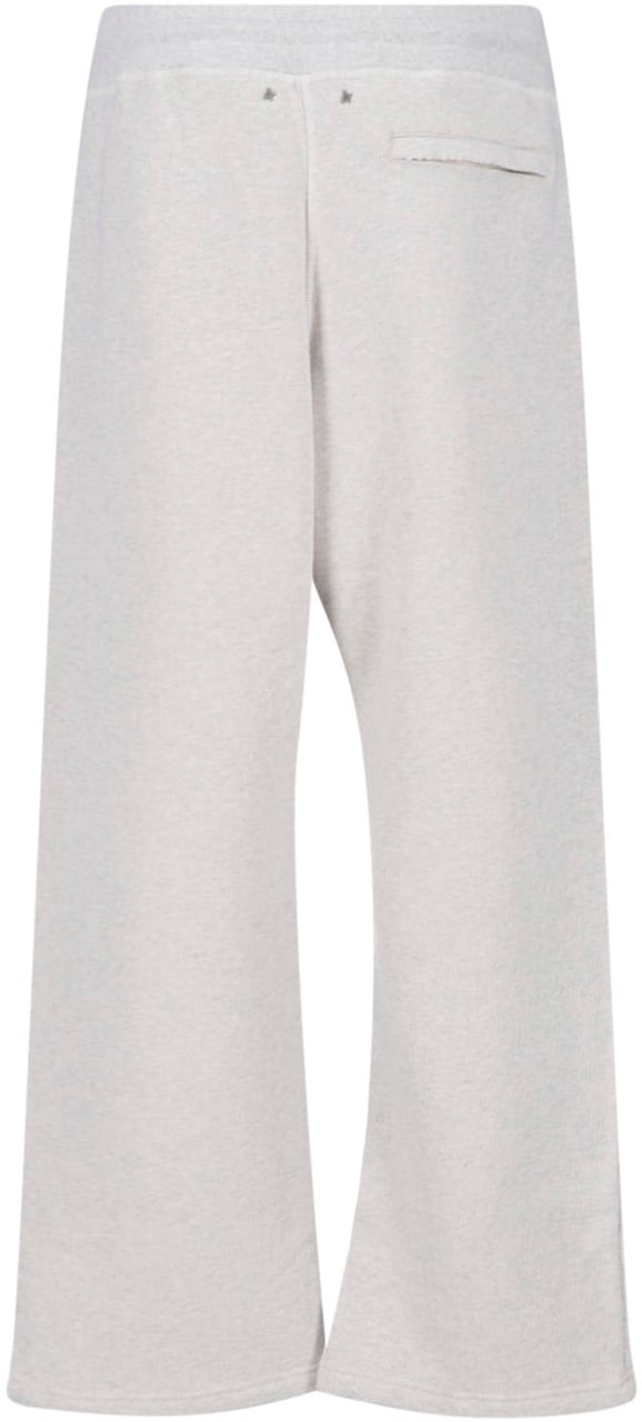 Golden Goose Cropped Wide-Leg Trousers with Drawstring Waistband Wit