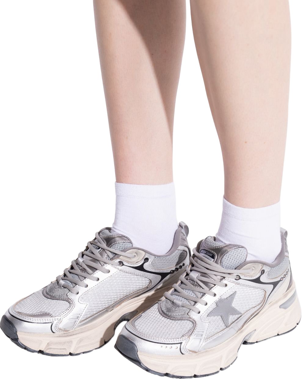 Golden Goose Sneakers Grey Grijs