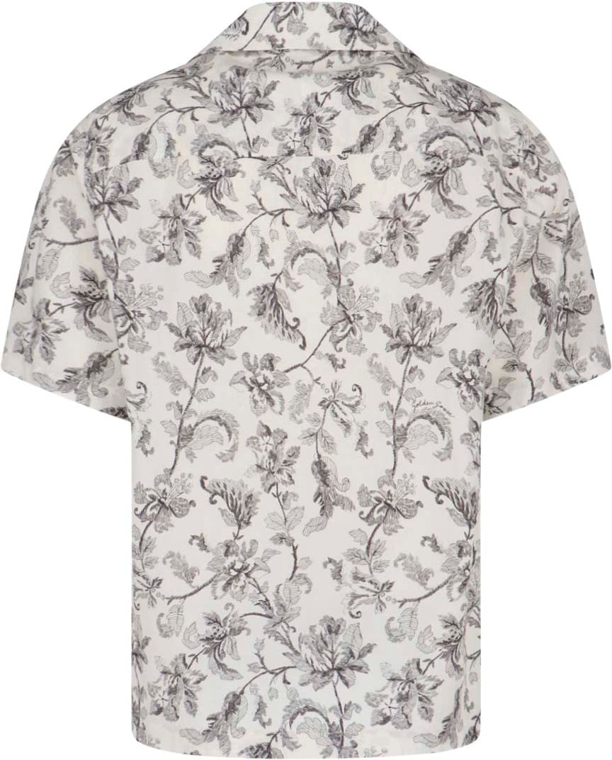 Golden Goose Crisp White Button-Down Shirt with Structured Collar Wit