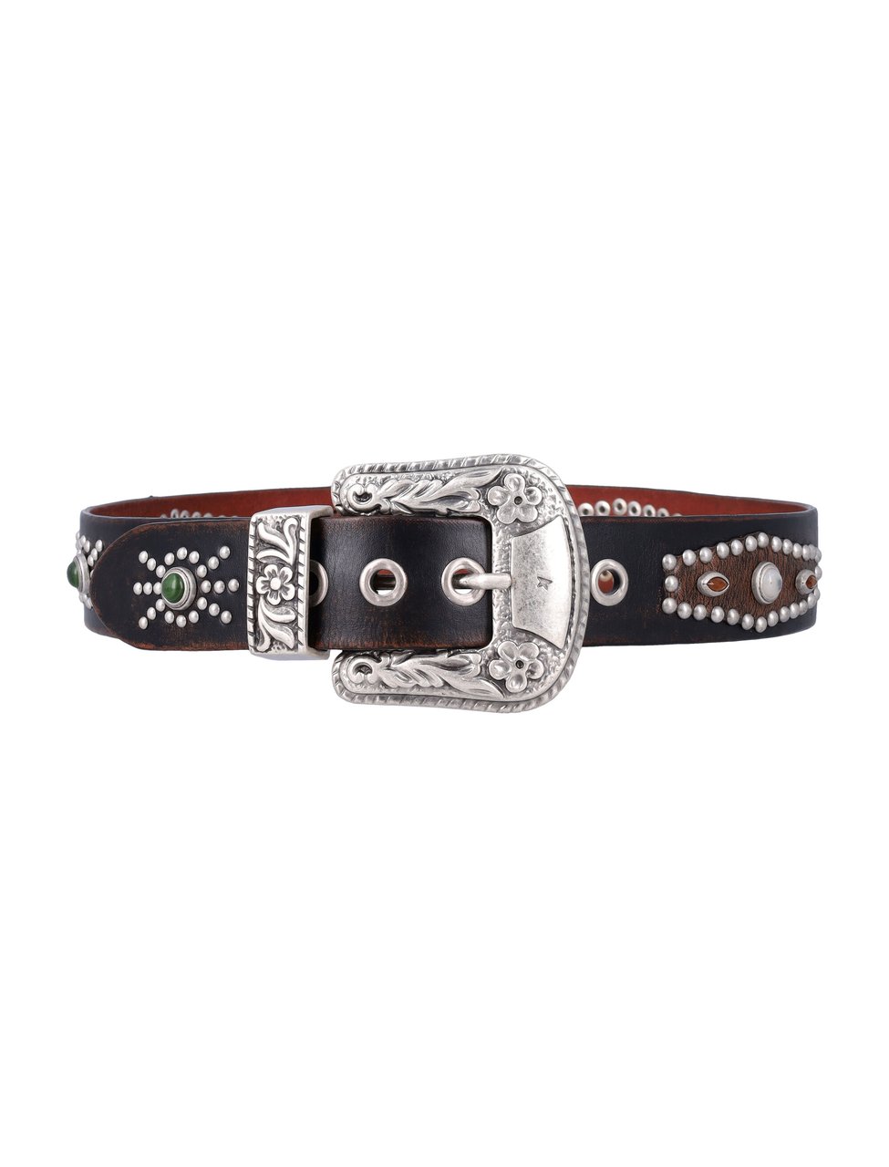 Golden Goose Studded Belt Marrone Beige