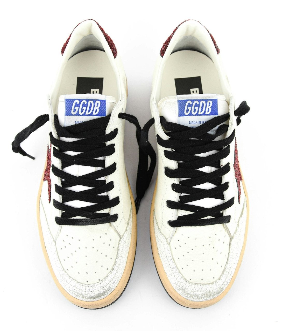 Golden Goose Skystar White Beige Chocolat Wit