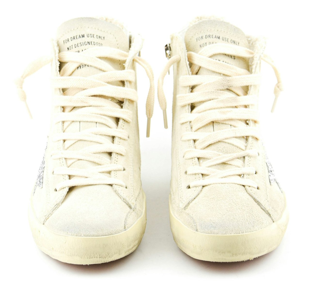 Golden Goose Francy Seedpearl Silver Beige