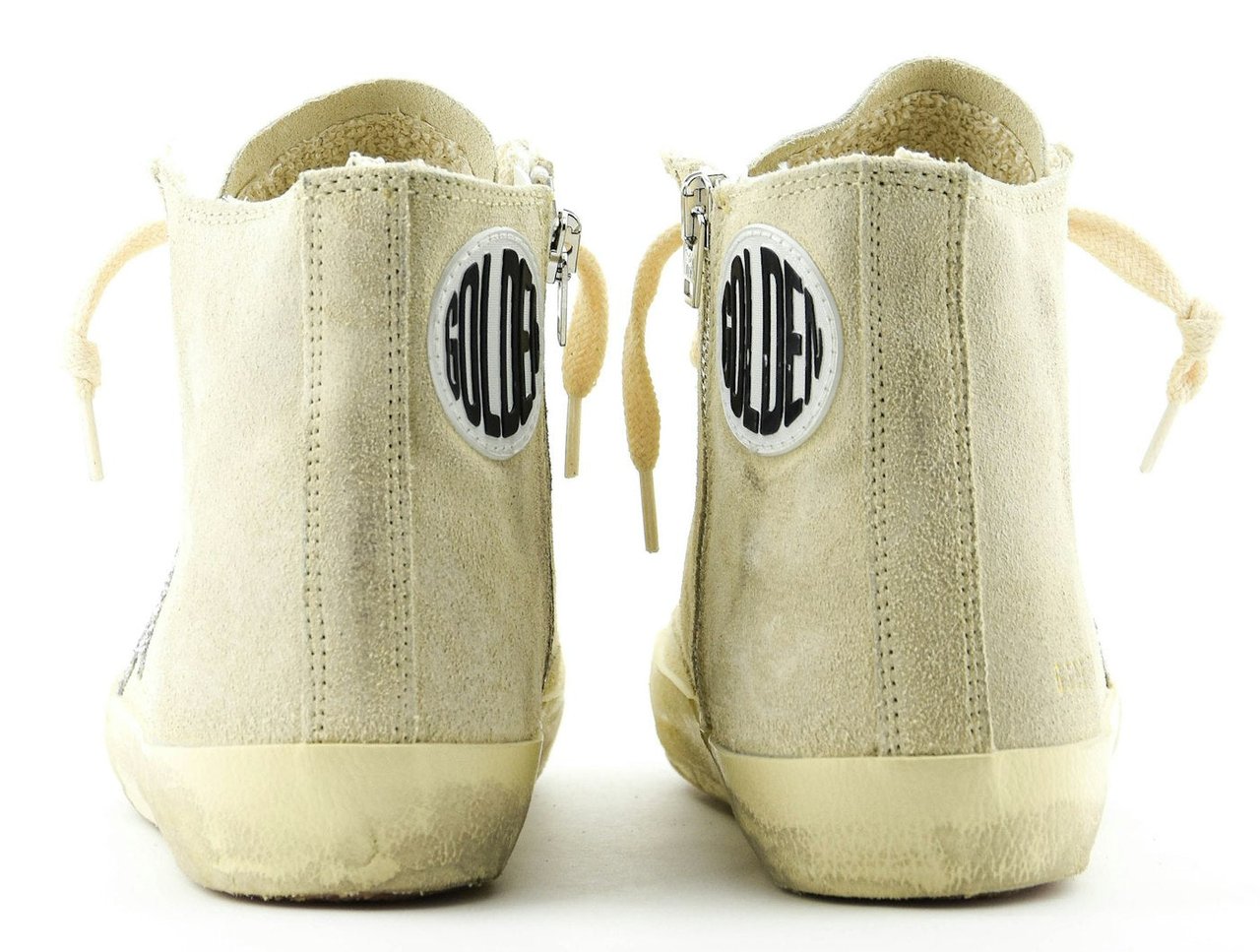 Golden Goose Francy Seedpearl Silver Beige