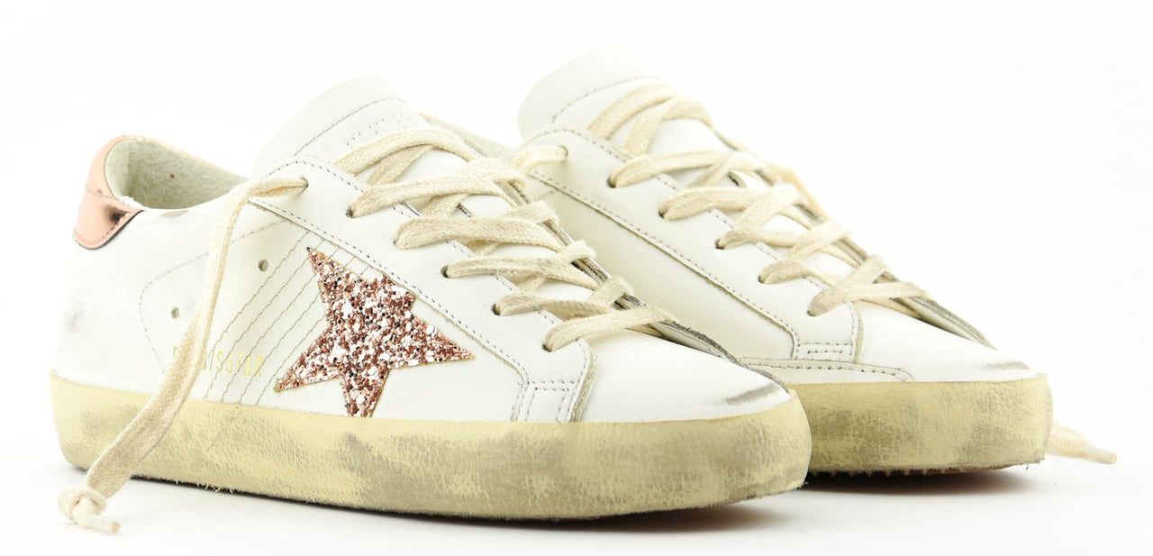 Golden Goose Superstar White Peach Wit