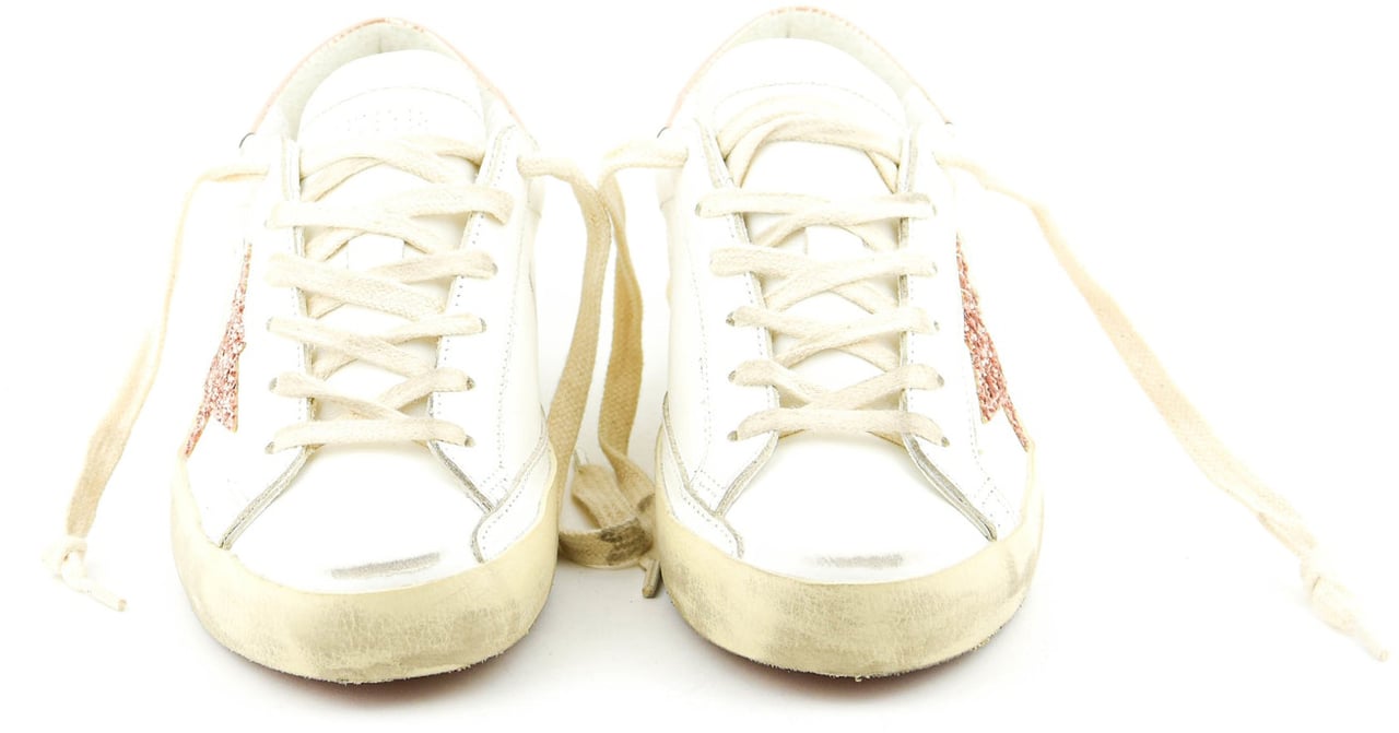 Golden Goose Superstar White Peach Wit