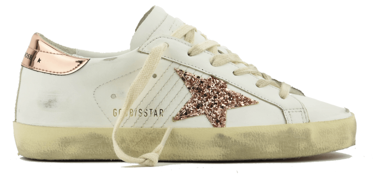 Golden Goose Superstar White Peach Wit