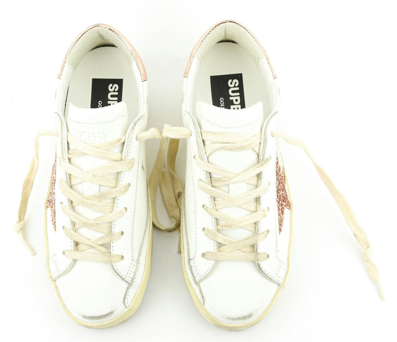 Golden Goose Superstar White Peach Wit