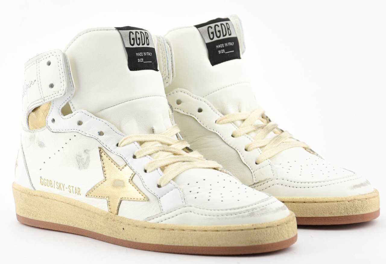 Golden Goose Sky Star White Gold Wit