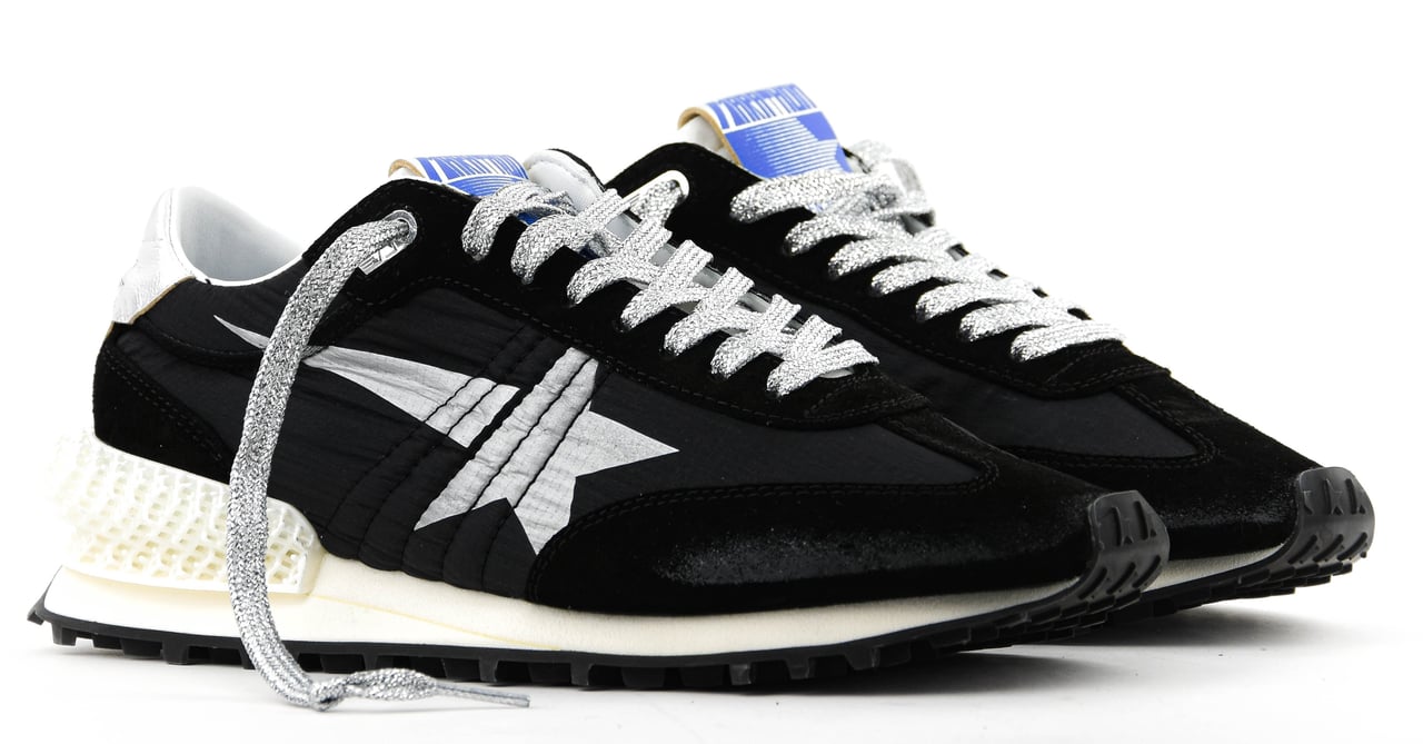 Golden Goose Running Marathon M2000 Black Silver Zwart