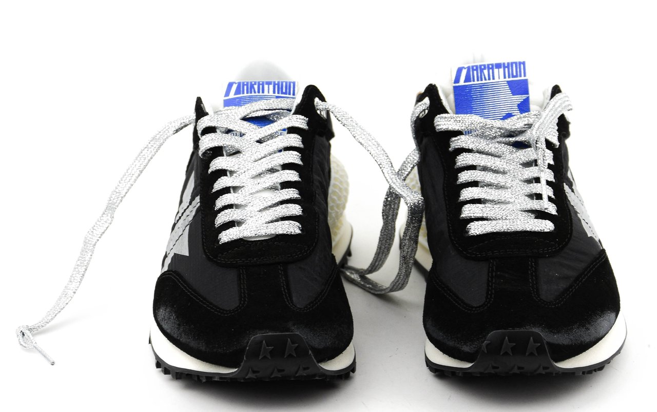 Golden Goose Running Marathon M2000 Black Silver Zwart