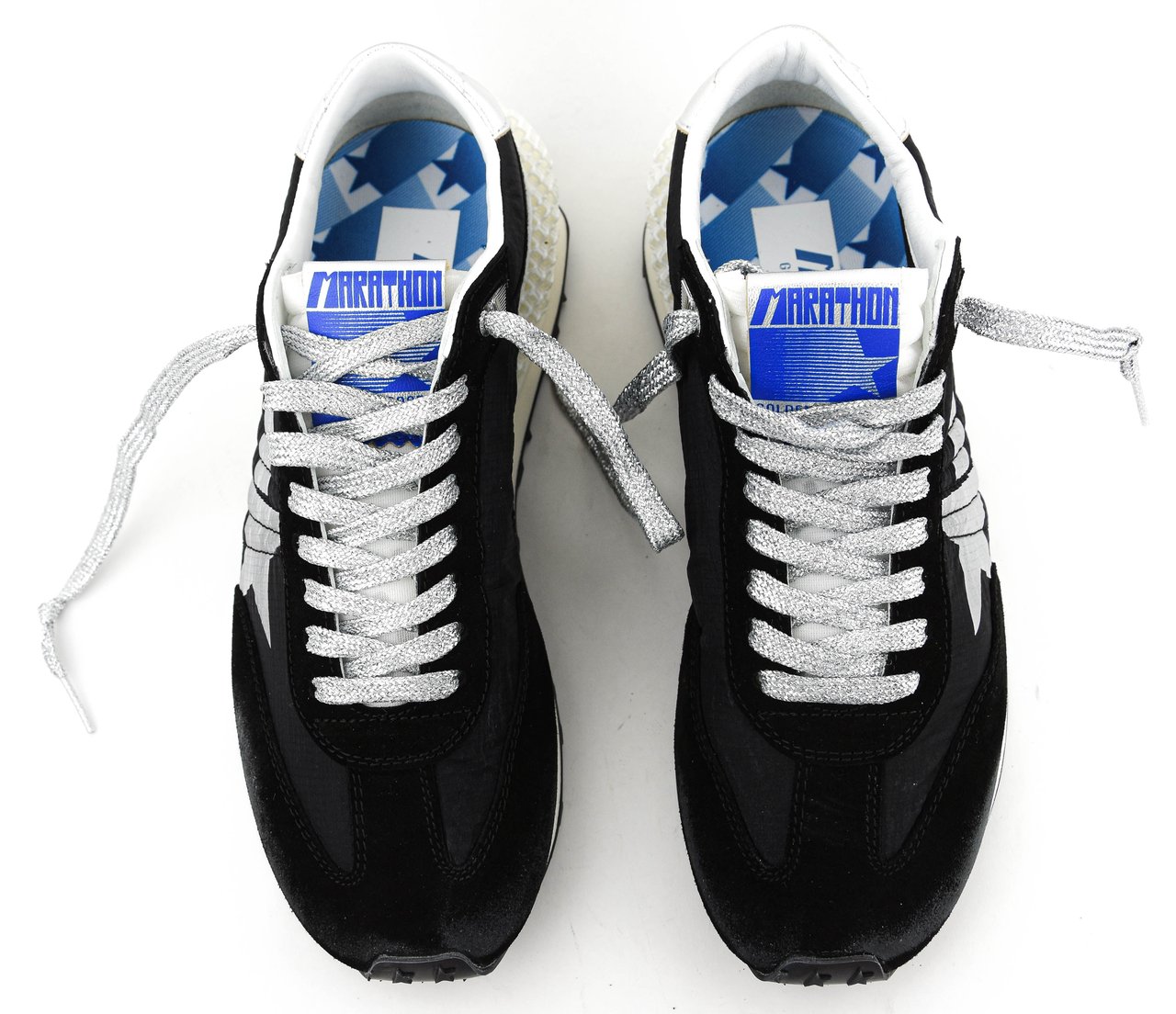 Golden Goose Running Marathon M2000 Black Silver Zwart