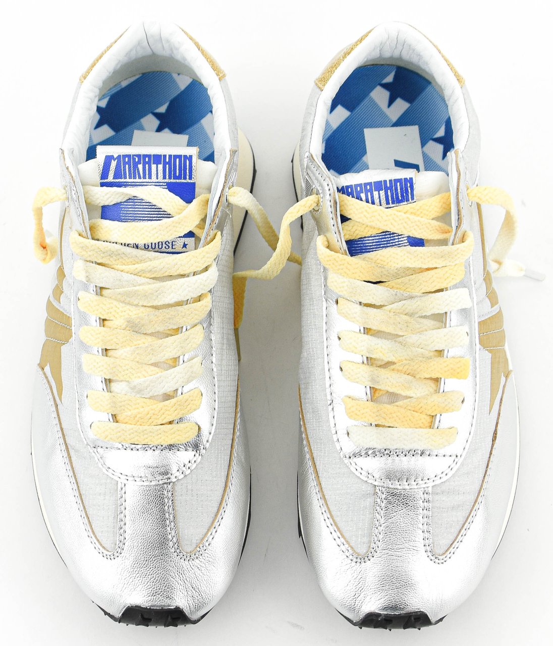 Golden Goose Running Marathon Silver  Gold Zilver