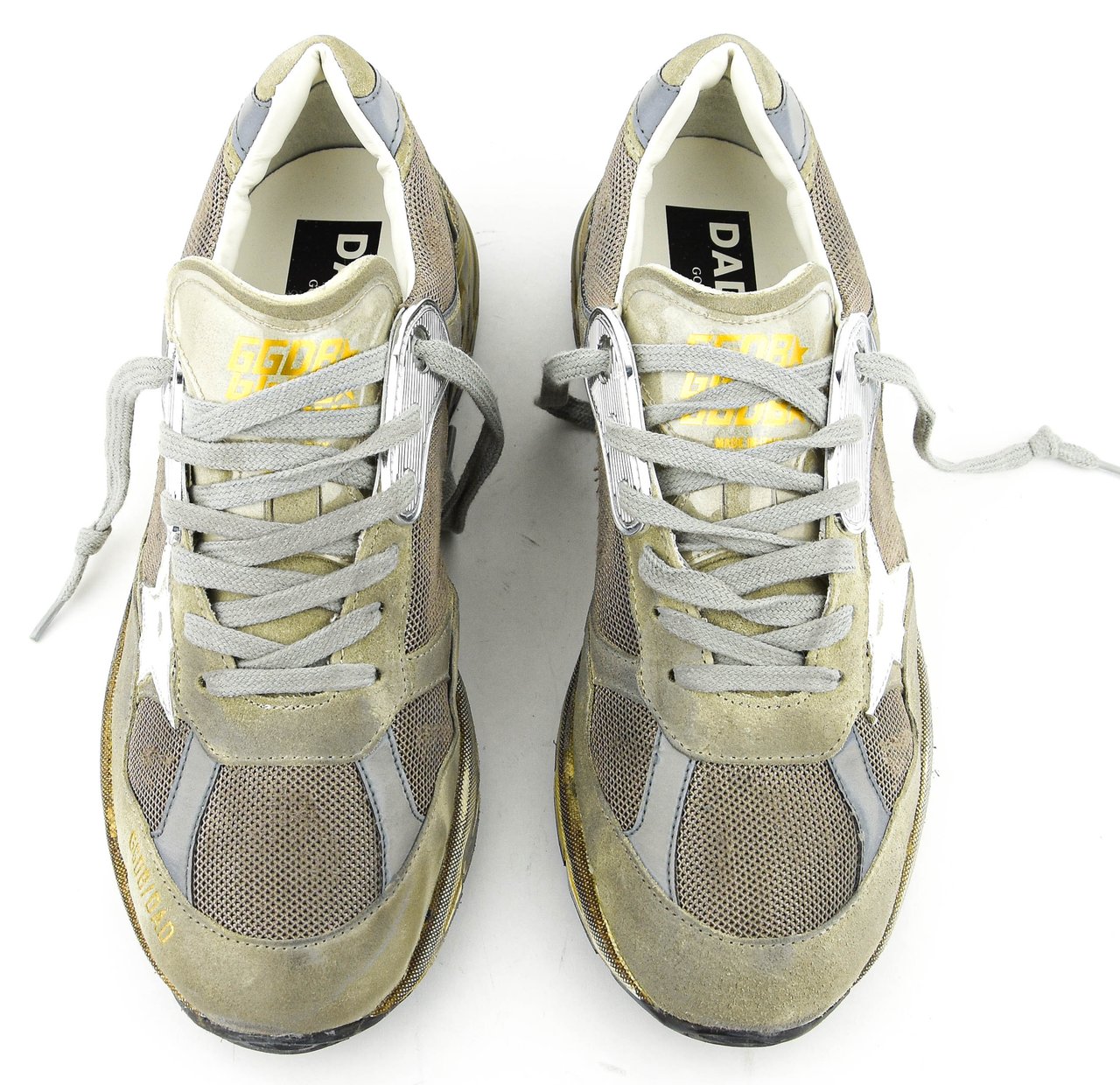 Golden Goose Running Dad Taupe Beige
