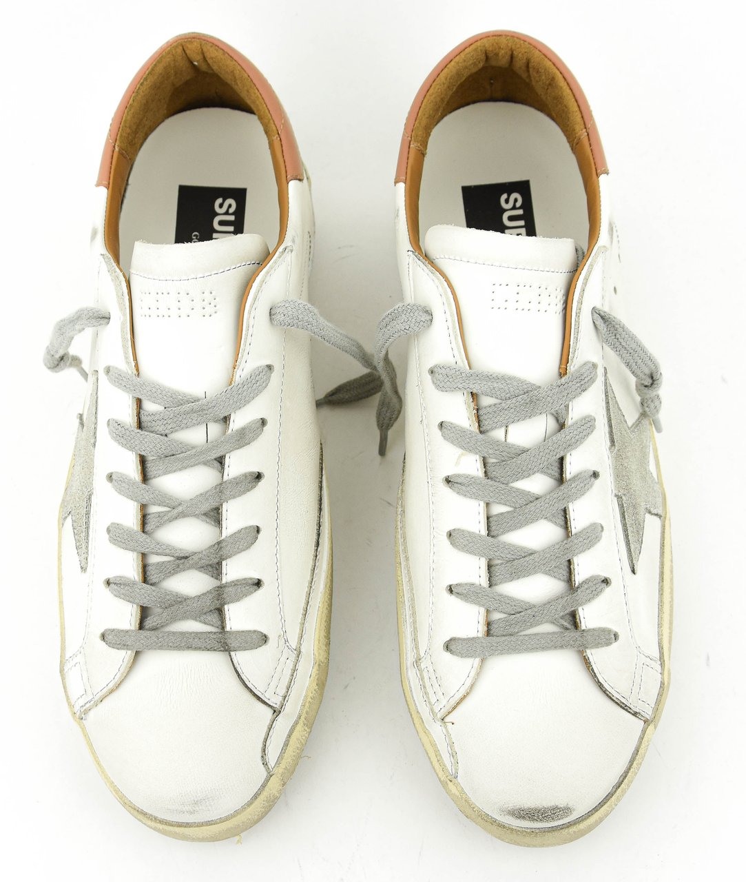 Golden Goose Super Star White Light Brown Wit