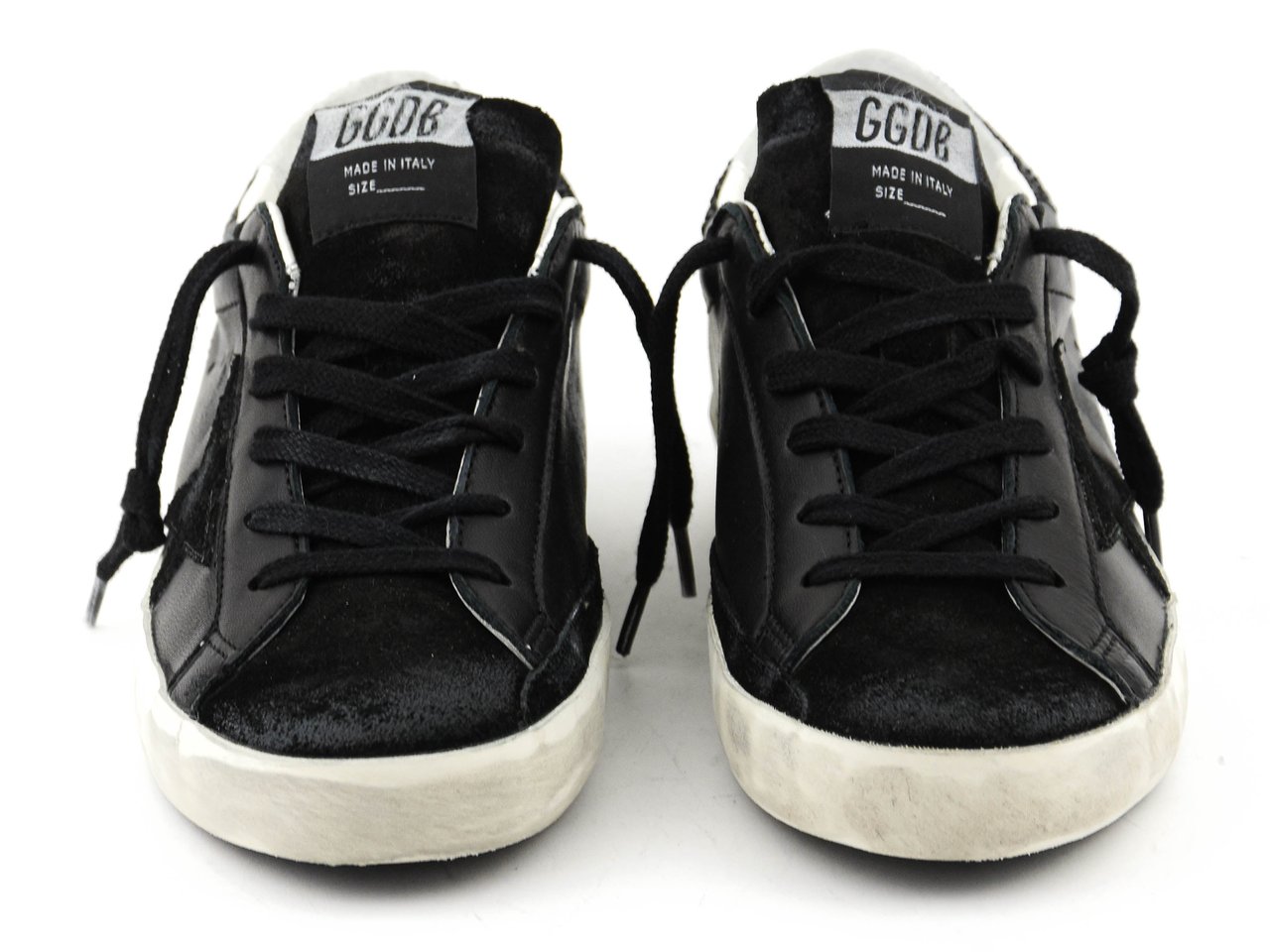 Golden Goose Super Star Black Glitter Zwart