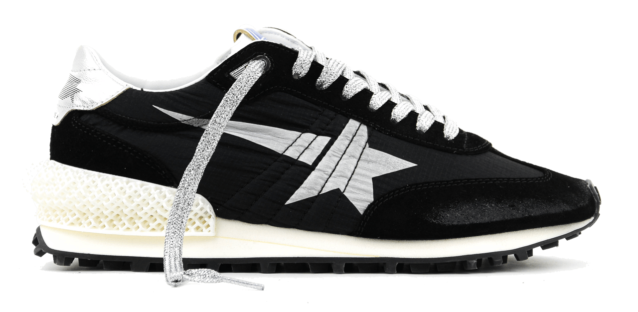 Golden Goose Running Marathon M2000 Black Silver Zwart