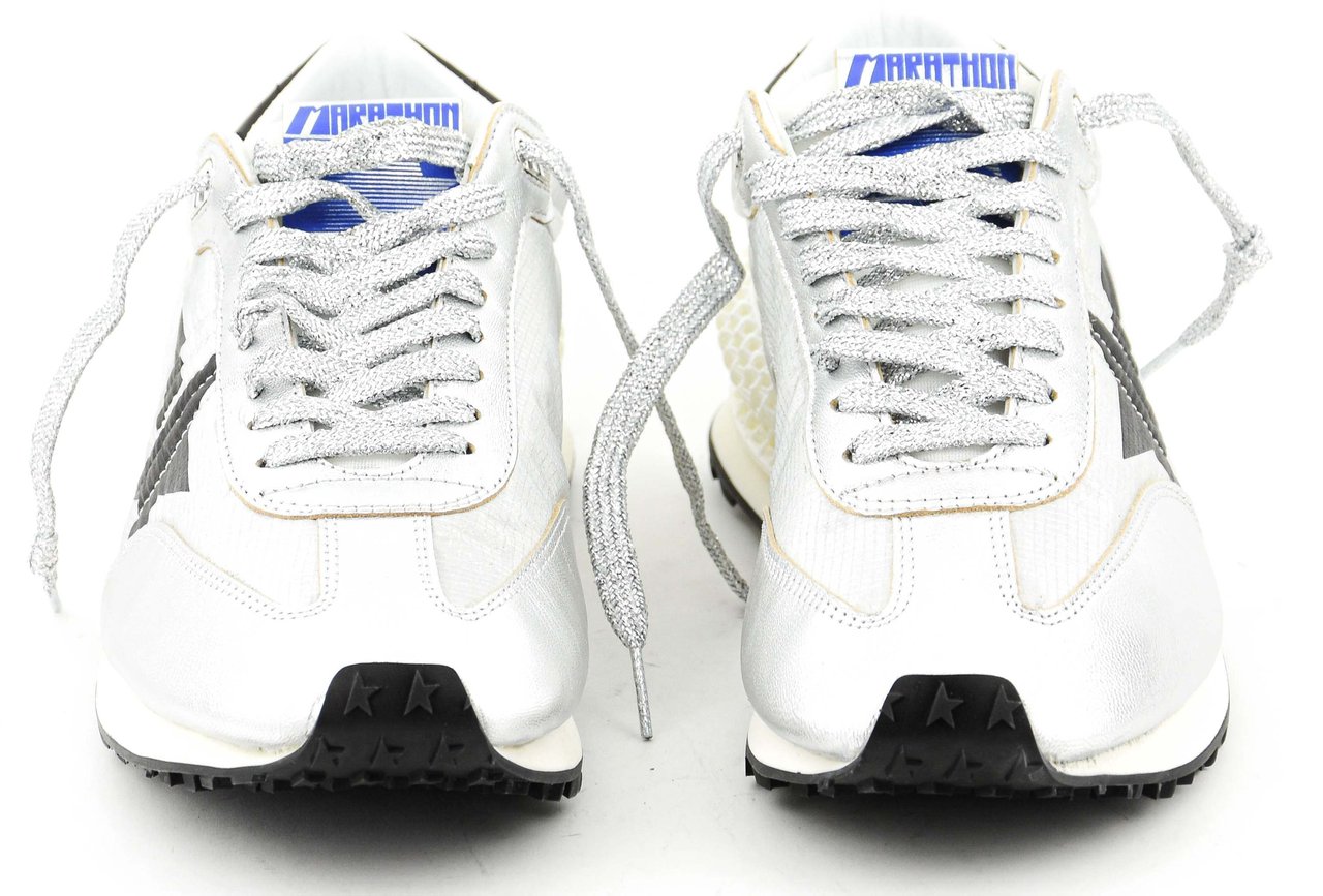 Golden Goose Running Marathon M2000 Silver Black Zilver