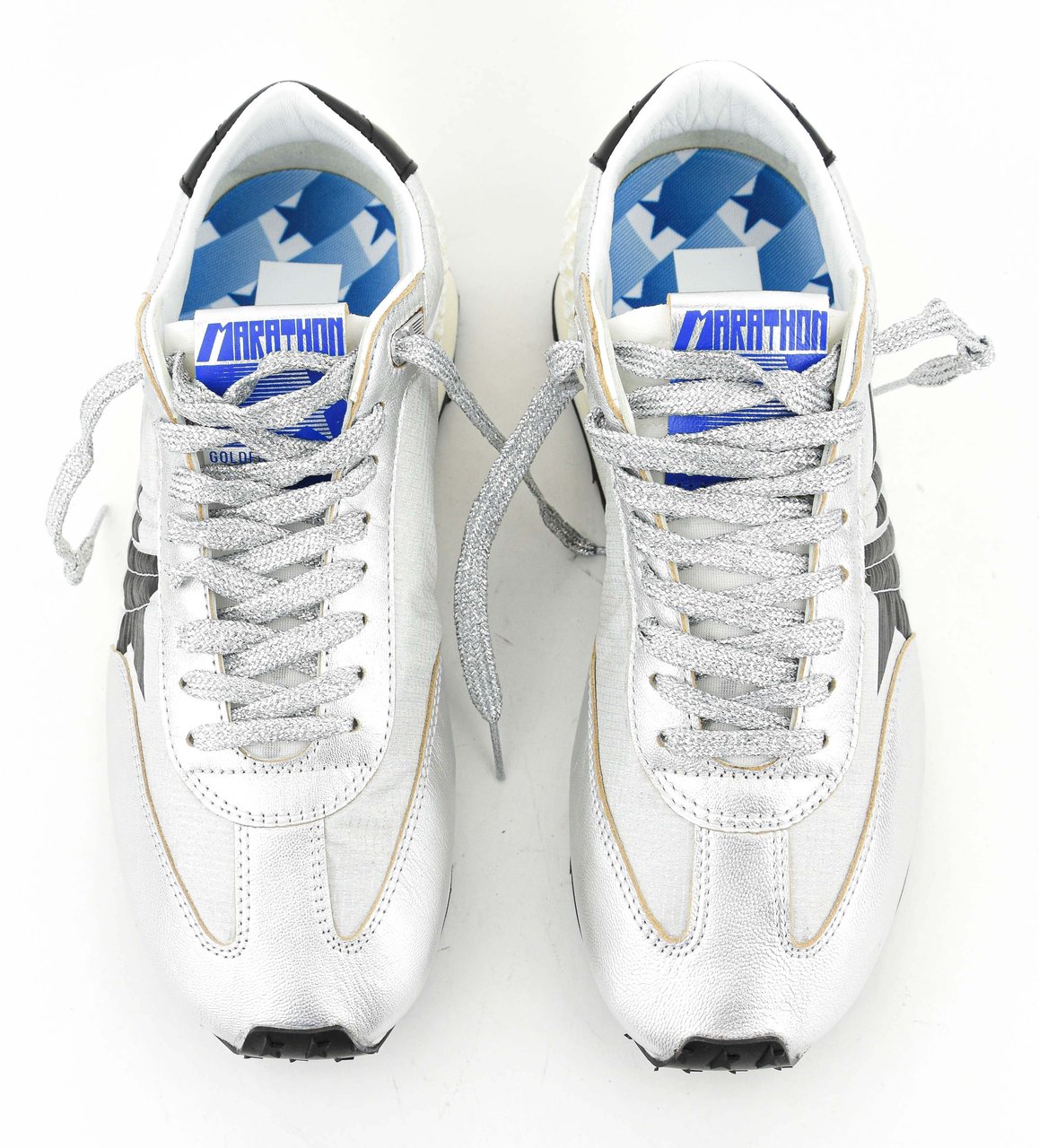 Golden Goose Running Marathon M2000 Silver Black Zilver