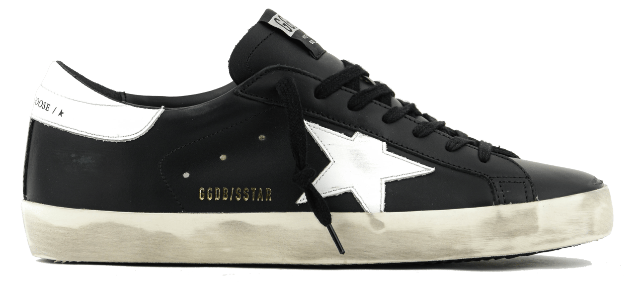 Golden Goose Superstar Black White Zwart
